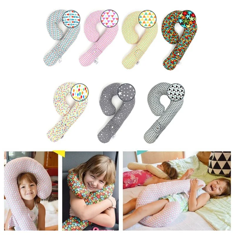 

Car Children Neck Pillow Comfortable Cotton Travel Pillow For Children Adults Nap Sleeping Head Neck Shoulder Support 1 Pcs
