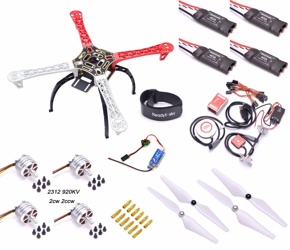 

F450 Multi-Copter Quadcopter Rack Kit Naza M Lite Multi Flyer Version 2312 920KV Motor ReadytoSky 40A OPTO ESC Super combo
