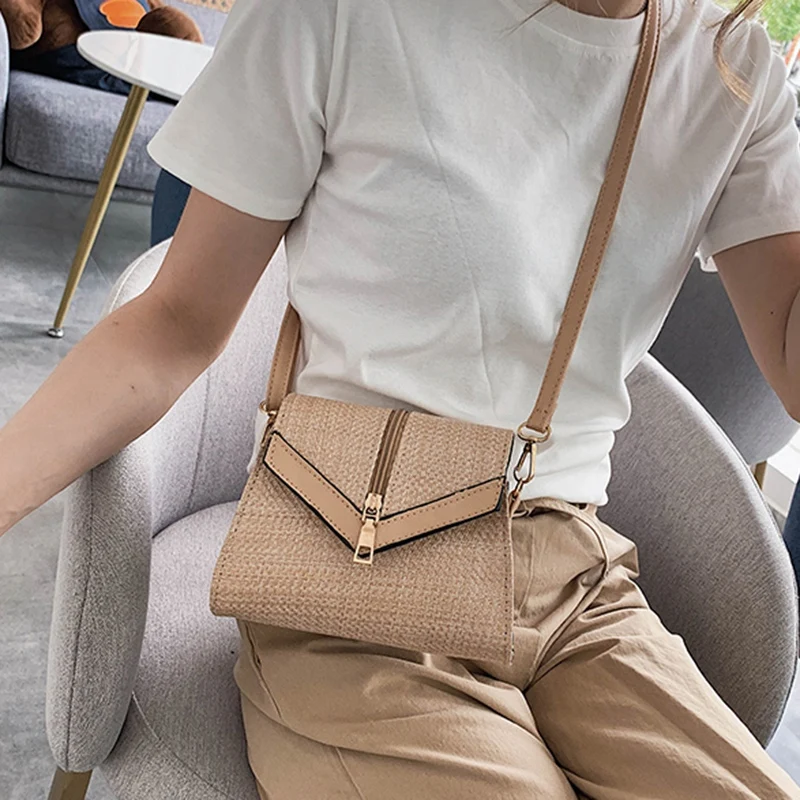 

ABZC-Handbag Summer Simple Women Lady Wild Mini Square Bag Messenger Bag