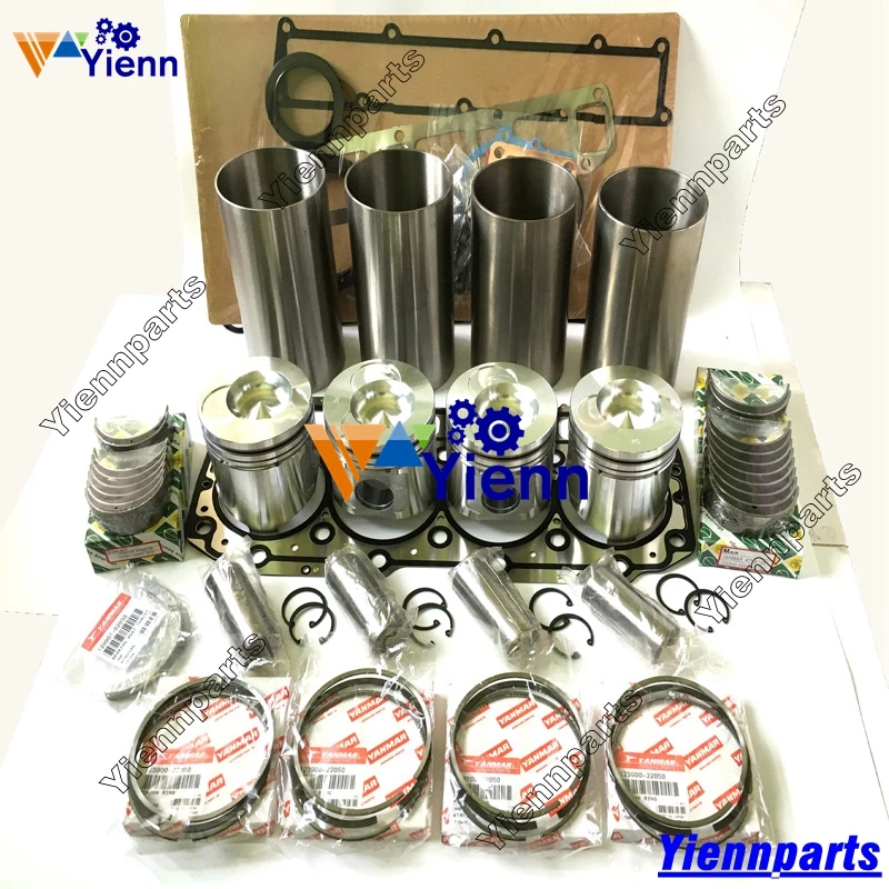 Запасные части для Yanmar 4TNE106 4TNE106T Overhual комплект замены двигателя Gehl 7600 7800