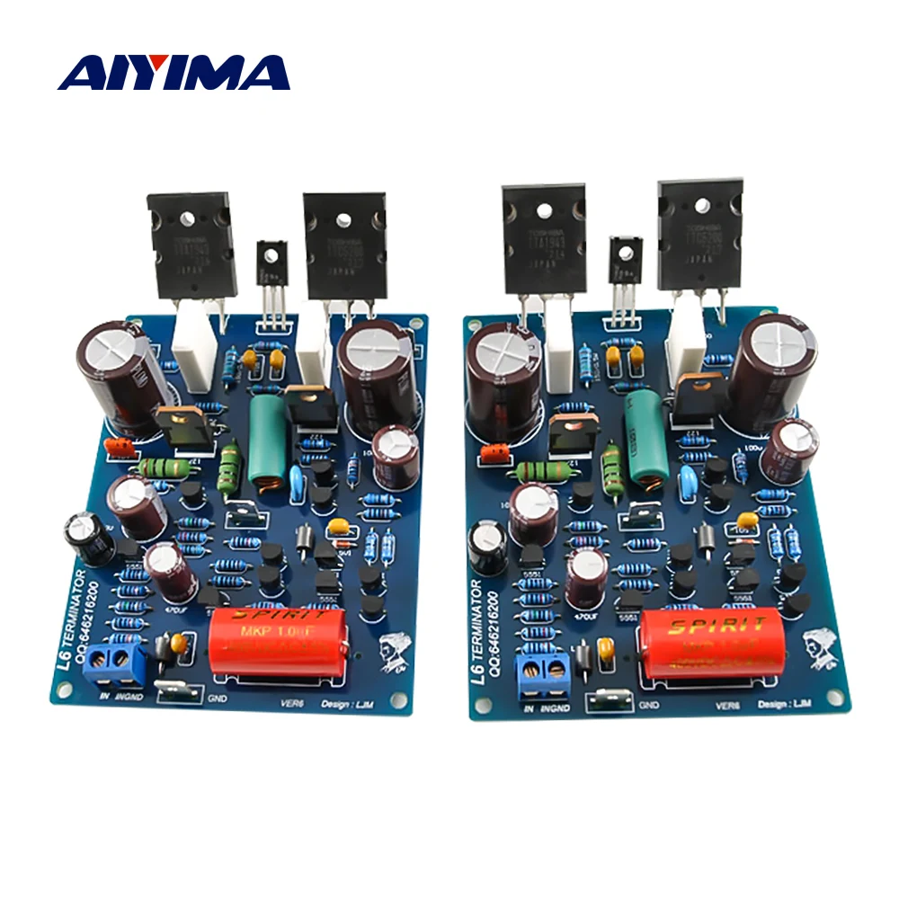 AIYIMA 2 шт. усилитель мощности аудио Плата 1943 5200 звука 120Wx2 0 канала Hi-Fi мини линейный