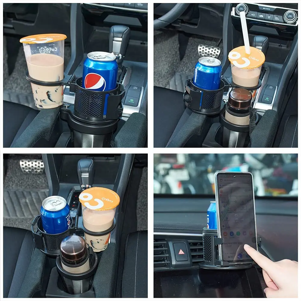 Vehicle-mounted Cup Holder with 3 Storage Cups Saving Car Space Water Cup  Tooth Brush Dispenser Bathroom Organizer Accessories