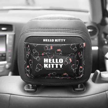 

1PC Universal Car Organizer Kitty Cat Auto Storage Box Kwaii Car Storage Bag Tidy Car Seat Organizer Box Auto Accessories