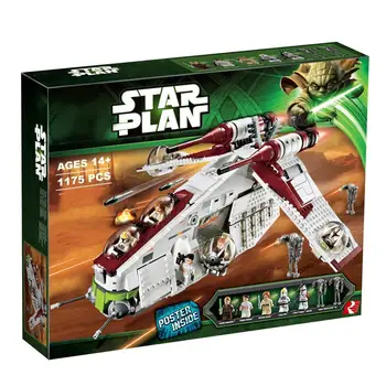 

StarWars Republic Gunship Set lepining 05041 Star Wars Building Blocks Star Plan Wars Children Toy 75021 1228 PCS