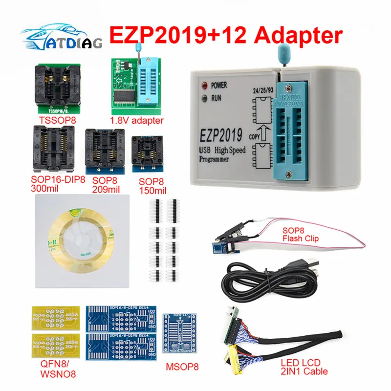 

High Speed EZP2019 USB SPI Programmer Better than EZP2013 EZP2010 2011 Support 24 93 EEPROM Flash Bios