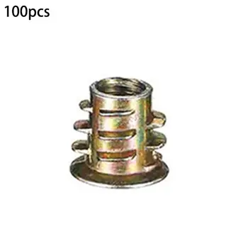 

High quantity Zinc Alloy Thread For Wood Insert Nut Flanged Hex Drive Head Furniture Nuts