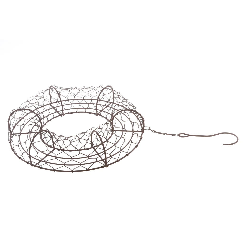 Iron Wire Wreath Frame Succulent Pot Metal Hanging Planter Plant Holder-Home/Cafe/Wedding/Party Decor Geat Gif