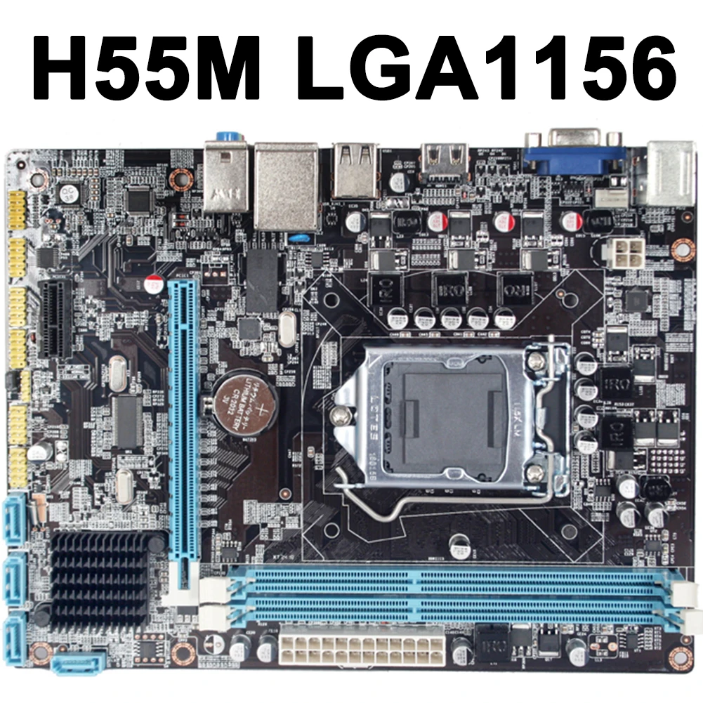 Intel H55 Socket LGA 1156 материнская плата DDR3 USB2.0 HDMI i3 i5 i7 CPU настольная LGA1156 основная