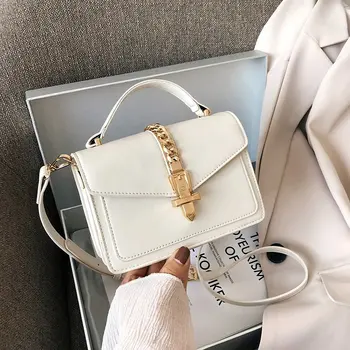 

Women Messenger Bag Luxury Hand bags Women Flap Crossbody Shoulder Bag Square Hand Purse Solid Color Female Clutch Ladys Handbag