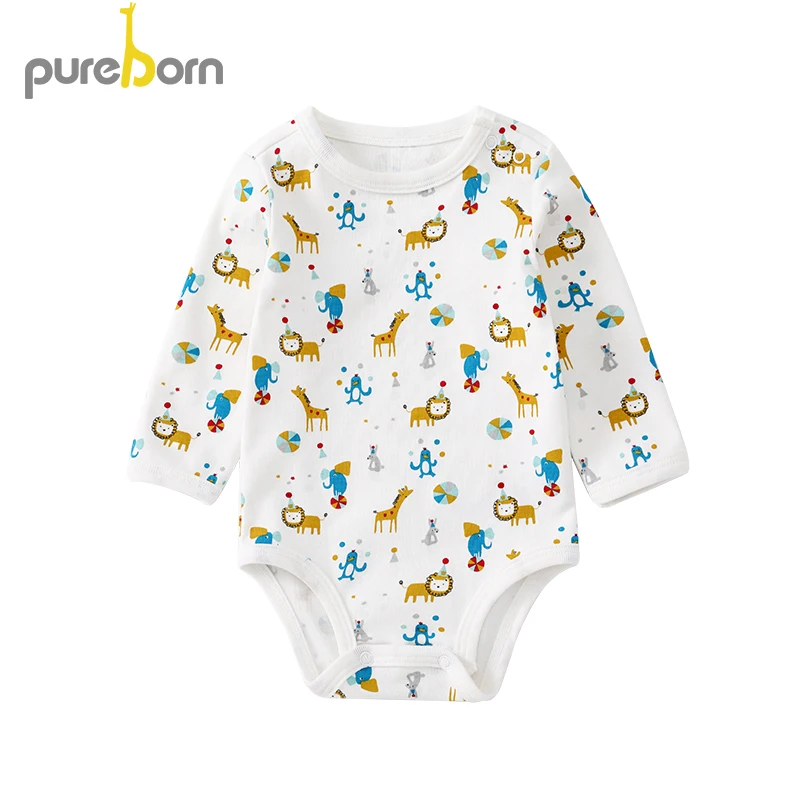 

Pureborn Baby Bodysuit Newborn Clothes Outfits Gentleman Bow Tie Jumpsuit Toddler One-Piece Bapstim Costume Birthday Gift