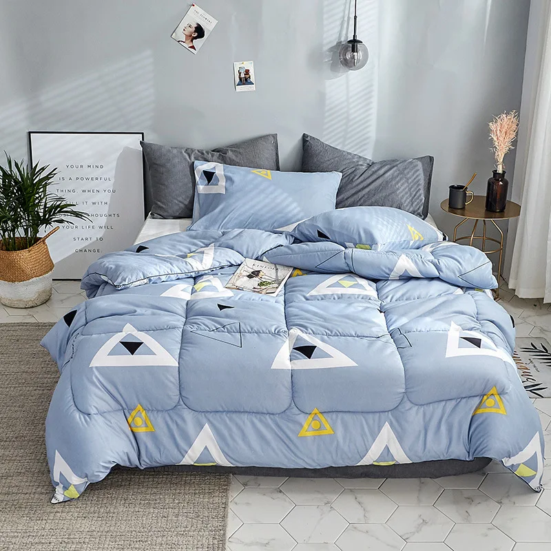 

2019 New winter comforter bird thicken quilted quilts home bedding comforter printed edredom keep warm winter duvet with filling