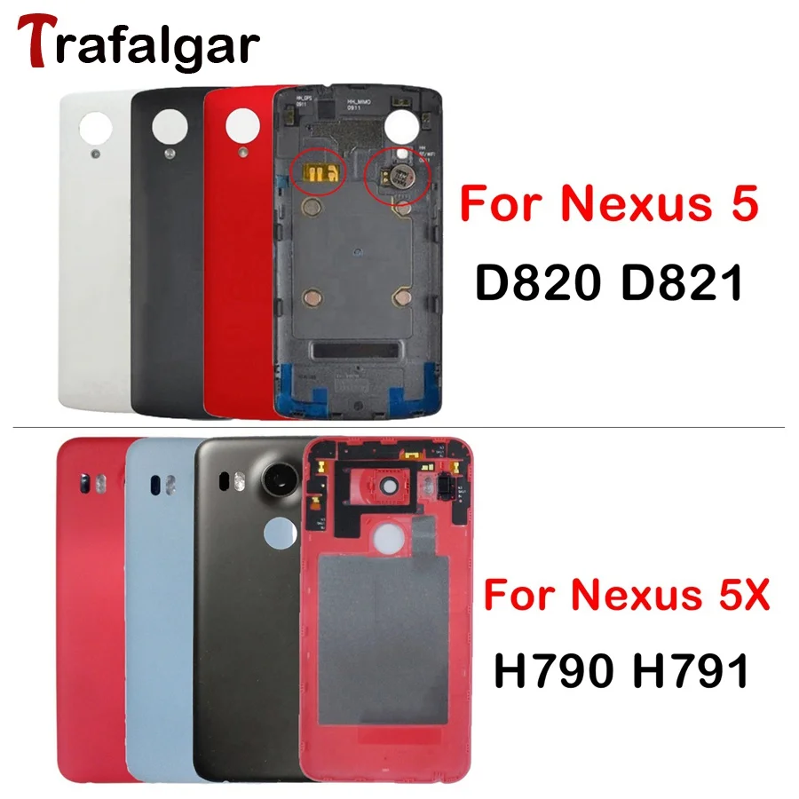 

For LG Google Nexus 5 D820 D821 Battery Cover Rear Rear Door Housing Case Replacement Parts For LG NEXUS 5 Back Battery Cover