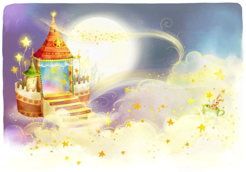 

SHUOZHIKE Vinyl Custom Photography Backdrops Prop Fairy Tale theme Photo Studio Background 171130-01