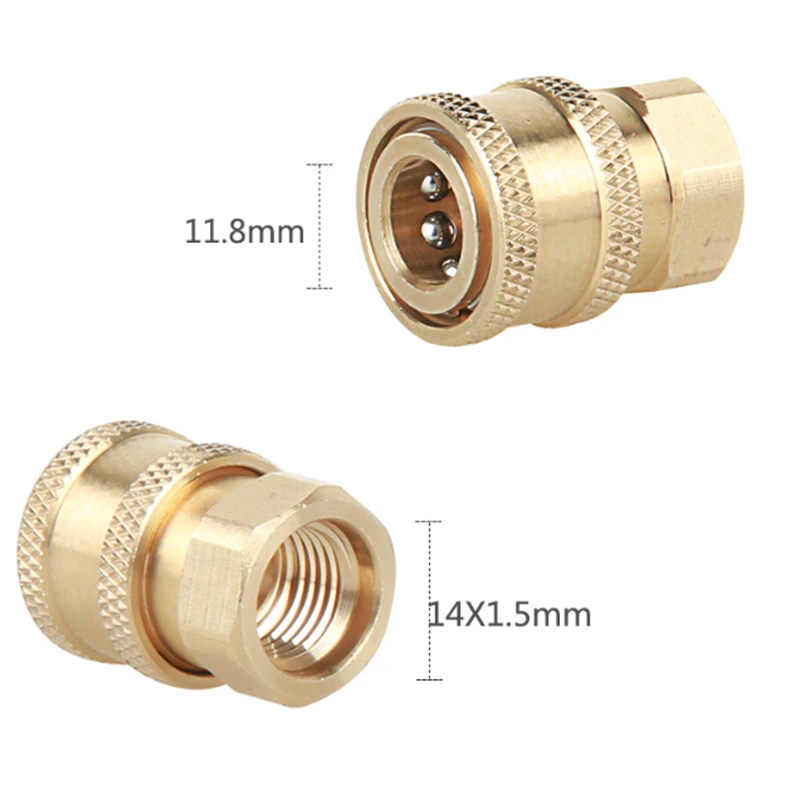 8X Quick Release Connector Coupler Fitting for High Pressure Washer Gun Hose 8X Quick Release Connector Coupler Fitting for High Pressure Washer Gun Hose