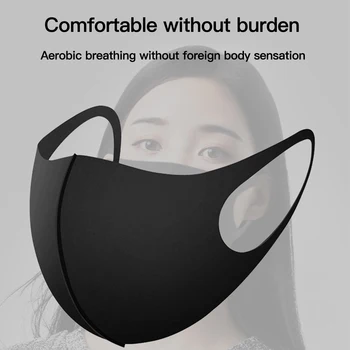 

10pcs Reusable Face Mouth Masks Safe Anti-Spit Mask Warm Dust-Proof Anti-Smoke Breathable And Washable Masks Cover For Women Men