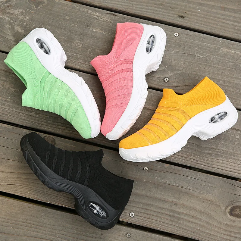 Women Platform Sneakers Autumn Ladies Wedges Casual Shoes Women Trainers Comfortable Femme Height Increasing Women Shoes