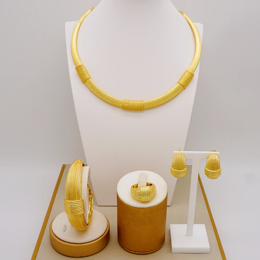 Hot Sale New Italian Gold Jewelry Set 