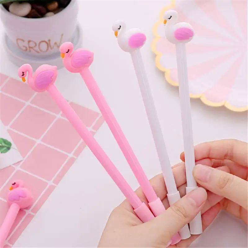 

Korean Small Fresh Creative Flamingo Shape 0.5 mm Gel Pen Signature Pen Writing Pen Office School Student Supplies Stationery