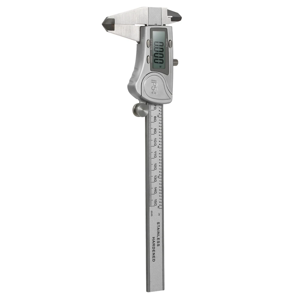 KKMOON Digital Caliper 150mm IP54 Waterproof Stainless Steel Calipers High Precision LCD Display Vernier Caliper Measuring Ruler