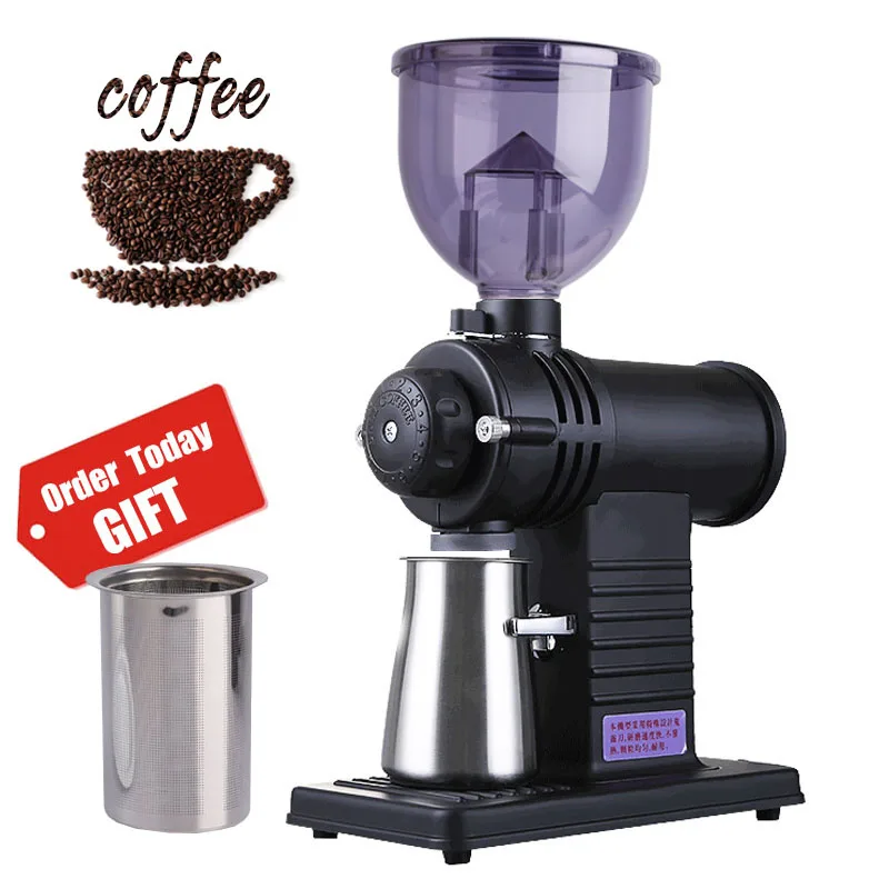 ProfessionalElectricCoffeeGrinderAutomatic10GearAdjustable200W