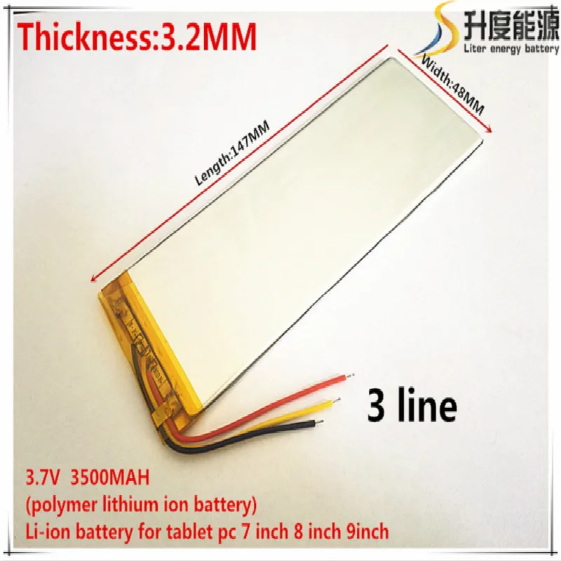 Irbis tx18 modelo pl 3248147 3,7 v 3500 mah литий-ионный аккумулятор 3 линии Замена планшетного ПК батареи