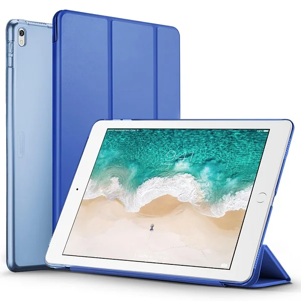 Чехол для iPad Pro 12,9 дюйма, новинка, ESR YiPPee, цветной, ультра тонкий, искусственная кожа, умный чехол, магнитный, пробуждение, сон - Цвет: Ming Blue