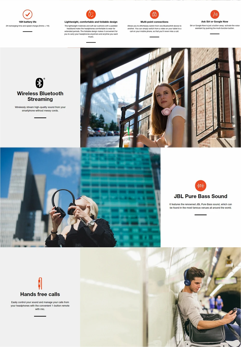 Jbl Tune 500Bt Wireless On Ear Headphone 6