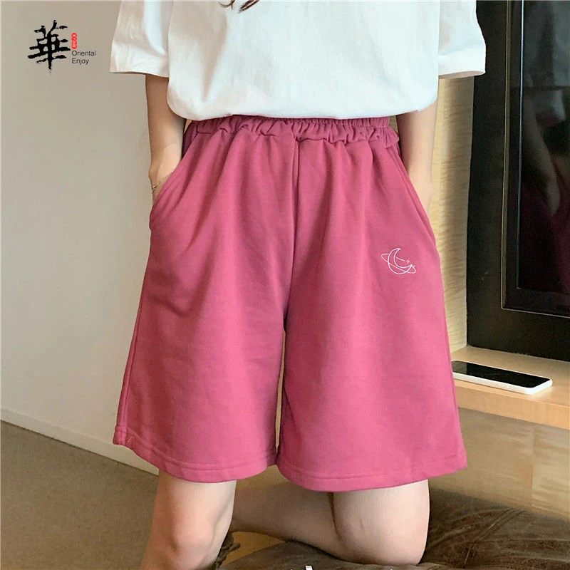Solid Plus Size Women Shorts Harajuku Casual Scanty Loose Ladies Short Pants Women Summer Shorts white shorts