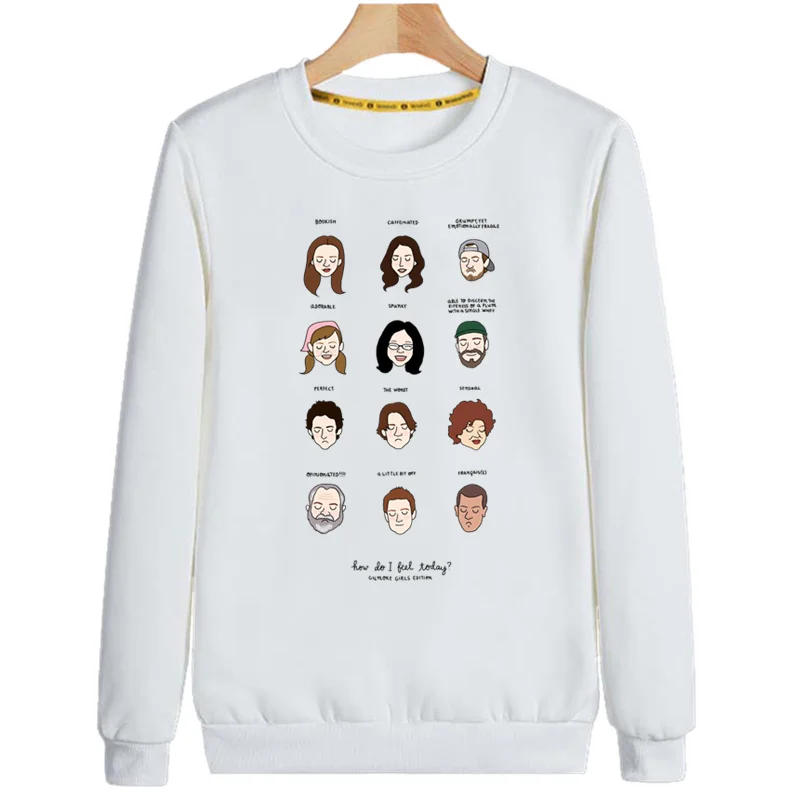 

Gilmore Girls Hoodies Sweatshirt Print Trend Mens Clothes Hip-Hop Male Crewneck Hoodies Men