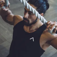 Летний Стиль, эластичная майка без рукавов из чистого хлопка для занятий спортом и бега