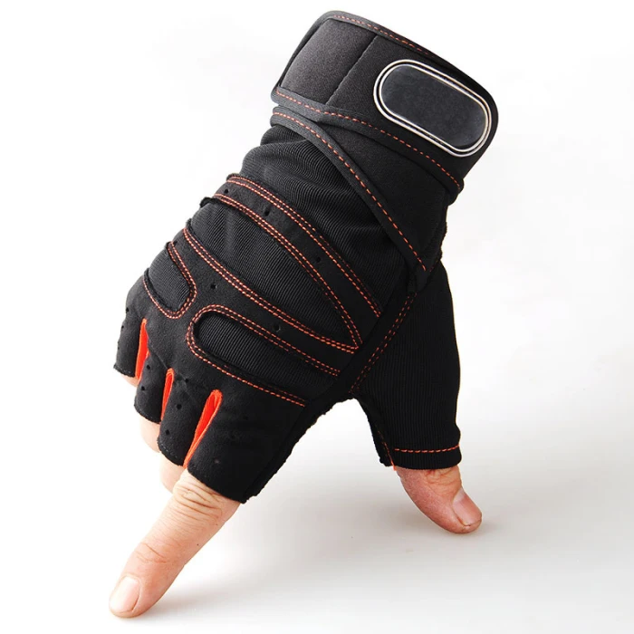 Гимнастические перчатки для тяжелой атлетики, для тренировок, бодибилдинга, фитнеса, упражнений, перчатки на полпальца SMN88