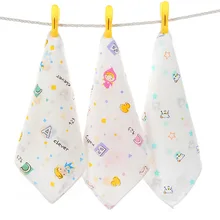 Двухслойная Марля из чистого хлопка, Детский платок класса А, не флуоресцентный агент, водопоглощающая Марля из чистого хлопка, детские нагрудники