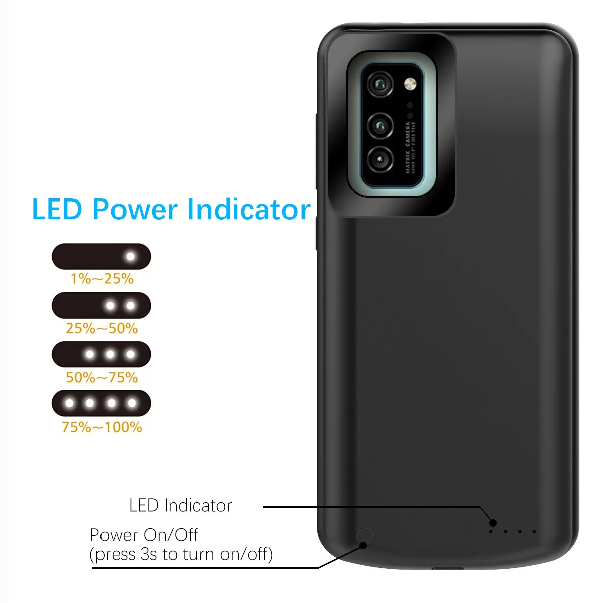 Чехол для huawei Honor V30 V30 Pro, 6500 мА/ч, зарядное устройство, расширенная резервная зарядка, чехол для аккумулятора Honor V30