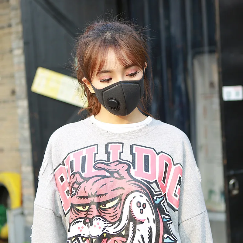 

Dust and haze prevention PM2.5 breathing valve mask sponge with breathing valve mask