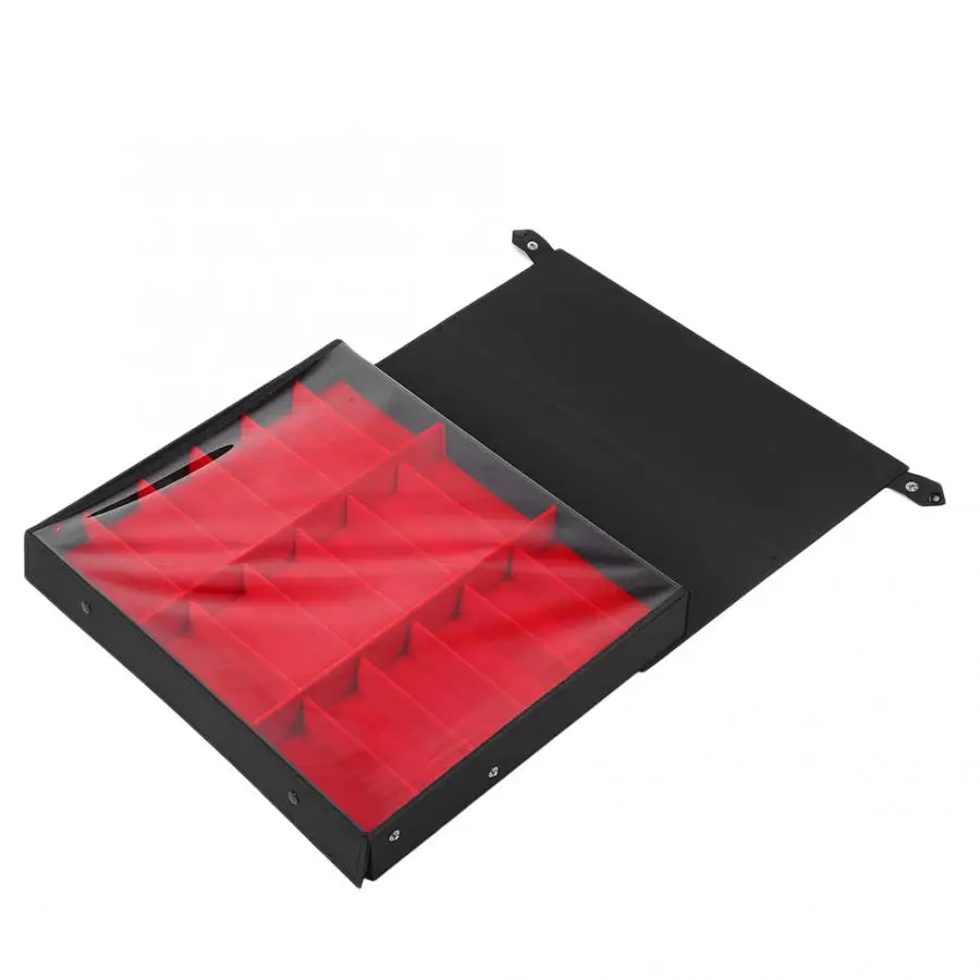 18 Grids Red Velvet Sunglasses Storage Box Organizer Glasses Display Case Stand Holder Eyeglasses Collection Storage Box New