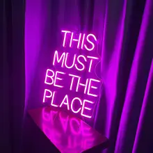LED Neon Sign  This Must Be The Place image 1 LEDNeonSignsbyStu  Read the full titleLED Neon Sign - This Must Be The Place