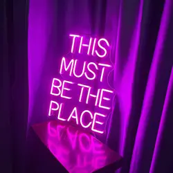 LED Neon Sign  This Must Be The Place image 1 LEDNeonSignsbyStu  Read the full titleLED Neon Sign - This Must Be The Place