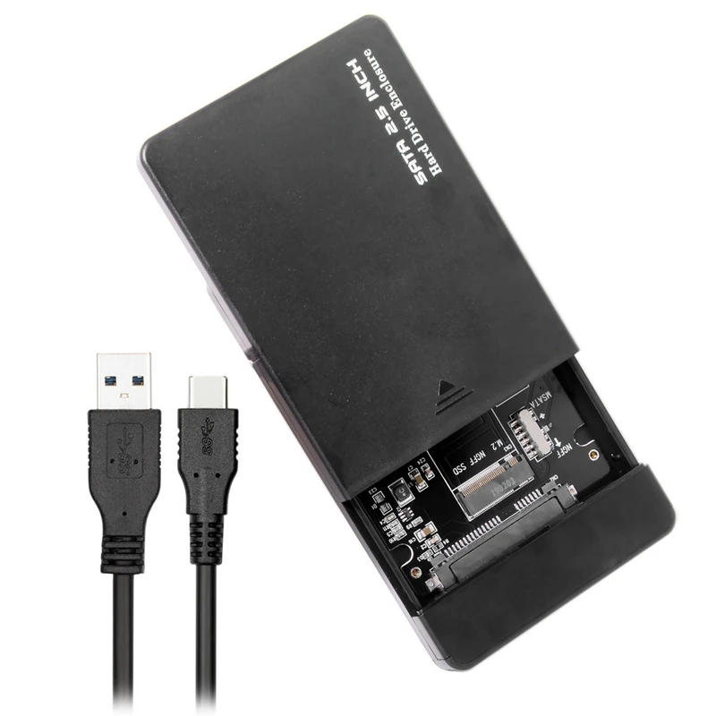 MSATA и Combo M.2 NGFF b-ключ SSD к usb type-C конвертер корпус с переключателем