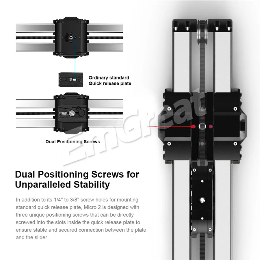 Zeapon Micro 2 рельсовый слайдер алюминиевый сплав легкий портативный для DSLR и беззеркальных камер с Easylock 2 низкопрофильное крепление