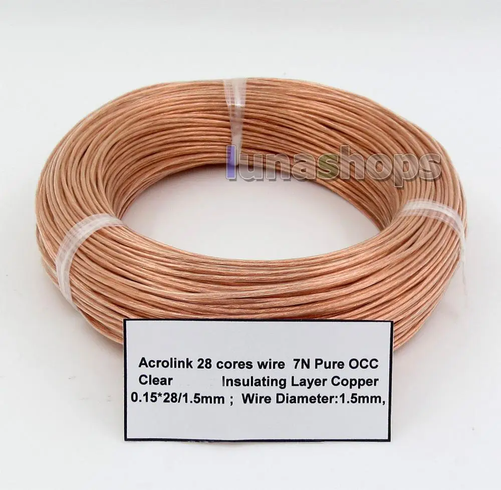 LN005670 Acrolink 28 cores Pure 7N OCC сигнальный кабель 0 5 мм2 15 мм * диаметр: 1 для DIY Hifi|Аксессуары