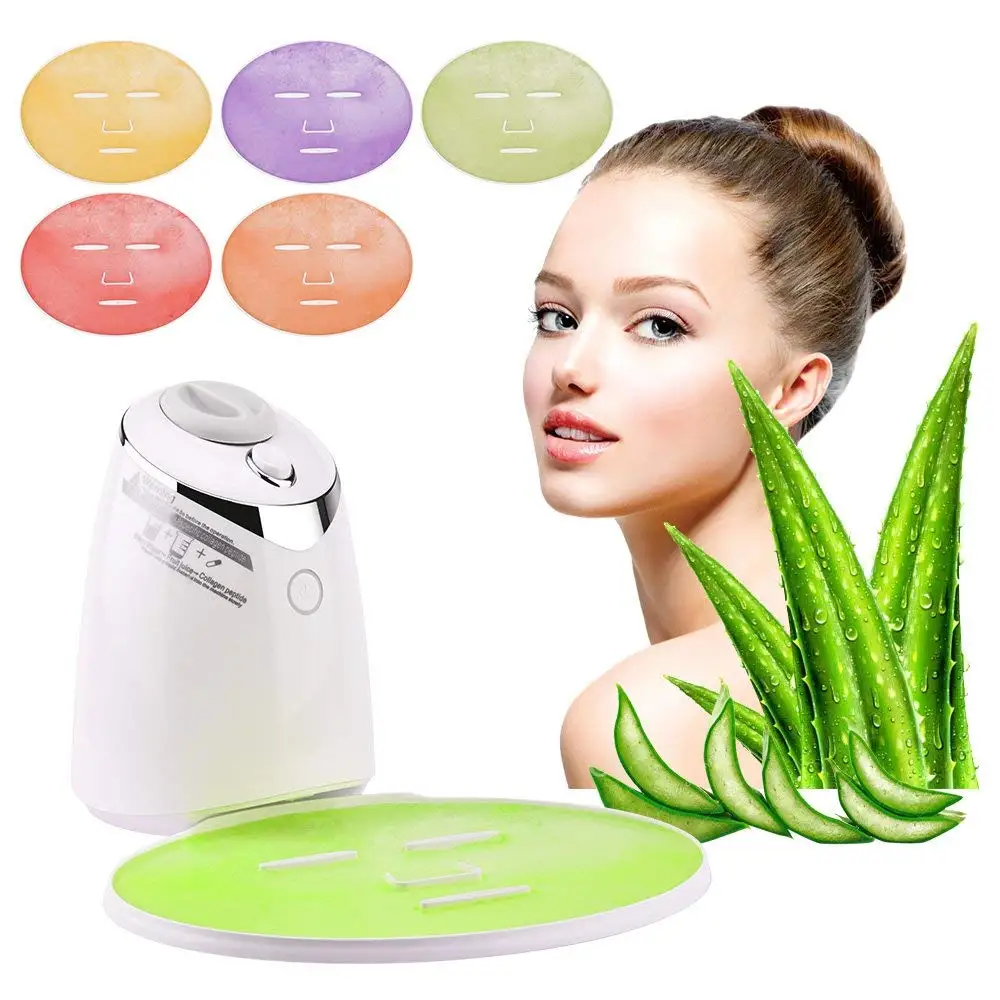 Face Mask Maker Machine Facial Treatment DIY Automatic Fruit Natural Vegetable Collagen Home Use Beauty with 32 Counts Collagen 2