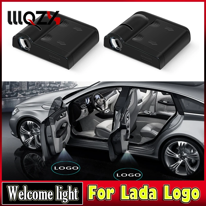 

1PCS Wireless Led Car Door Welcome Laser Projector Logo For Lada Samara 2110 Niva Kalina Priora Granta Largus Car Accessories