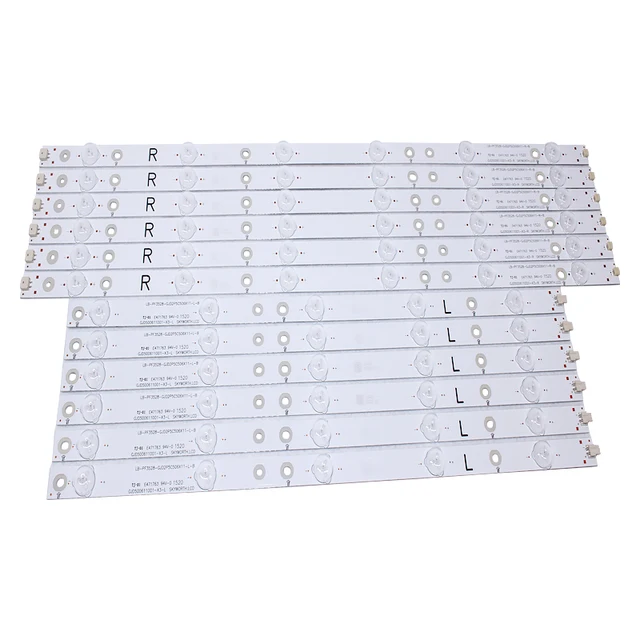 100 nowy 12 sztuk zestaw podświetlenie Led dla LE50D1452 T5002S 50PFF3655 T3 LD50V02S LB-PF3528-GJD2P5C506X11-R L-H B 6 diod Led + 5 diod Led tanie i dobre opinie HIDORAJIN Monitor przemysłowy GJD500611001-X3-L LB-PF3528-GJD2P5C506X11-R-B 1000mmA+B 50inches LED bulb suitable for TV display screen 100 nowy 12 sztuk zestaw podświetlenie Led dla LE50D1452 T5002S 50PFF3655 T3 LD50V02S LB-PF3528-GJD2P5C506X11-R L-H B 6 diod Led + 5 diod Led tanie i dobre opinie HIDORAJIN Monitor przemysłowy GJD500611001-X3-L LB-PF3528-GJD2P5C506X11-R-B 1000mmA+B 50inches LED bulb suitable for TV display screen
