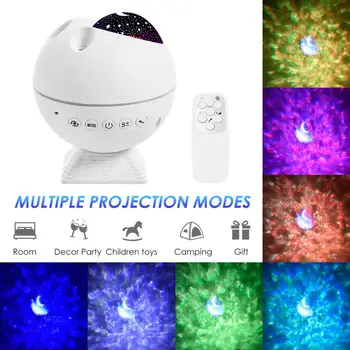 

LED Night Light Starry Sky Projection Lamp Star Light Moon Lamp Stage Light Baby Kids Sleep Lights Birthday Gift Christmas Party