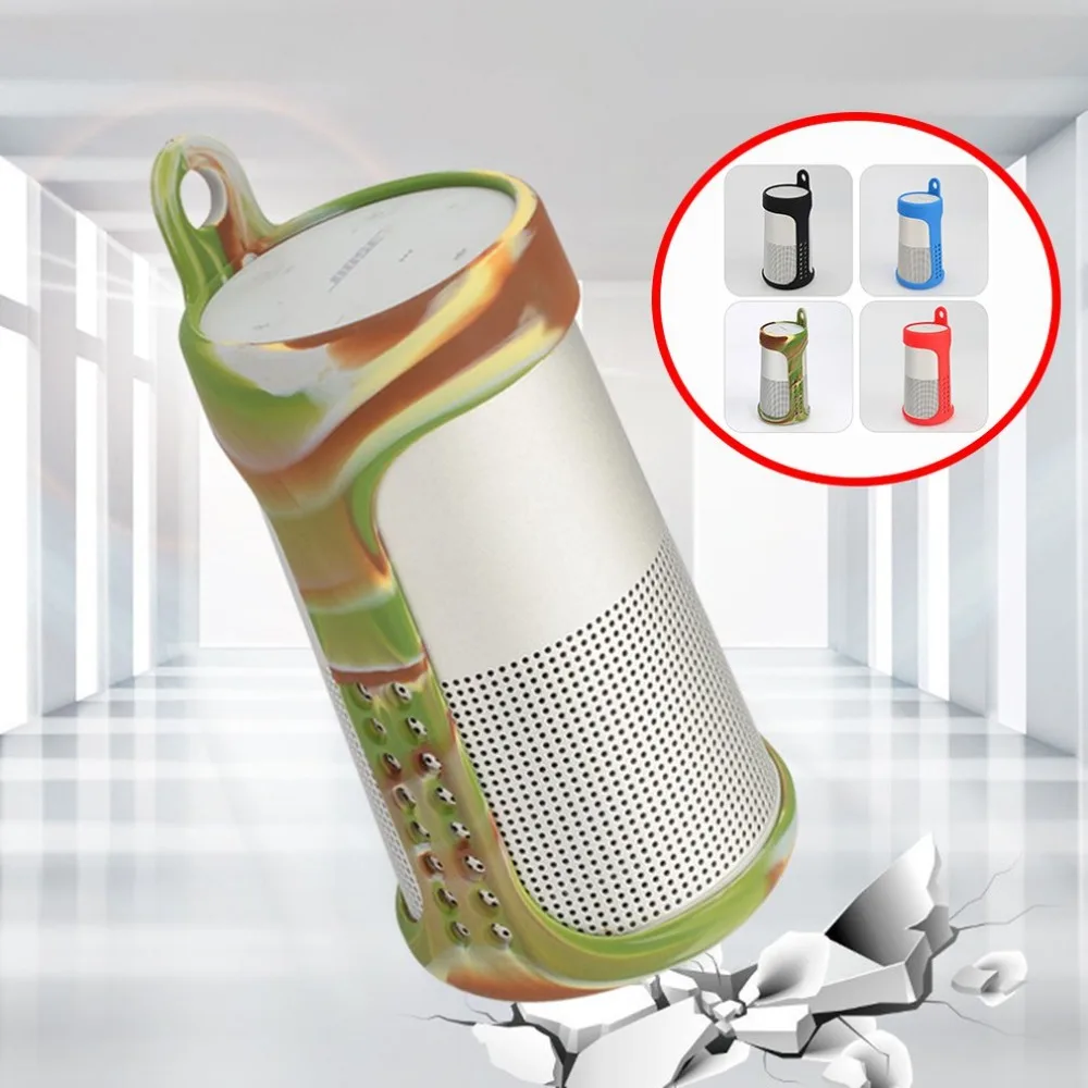 Мягкий силиконовый динамик чехол Защитная крышка для Soundlink Revolve Sling Carry Cover аксессуары для кожи