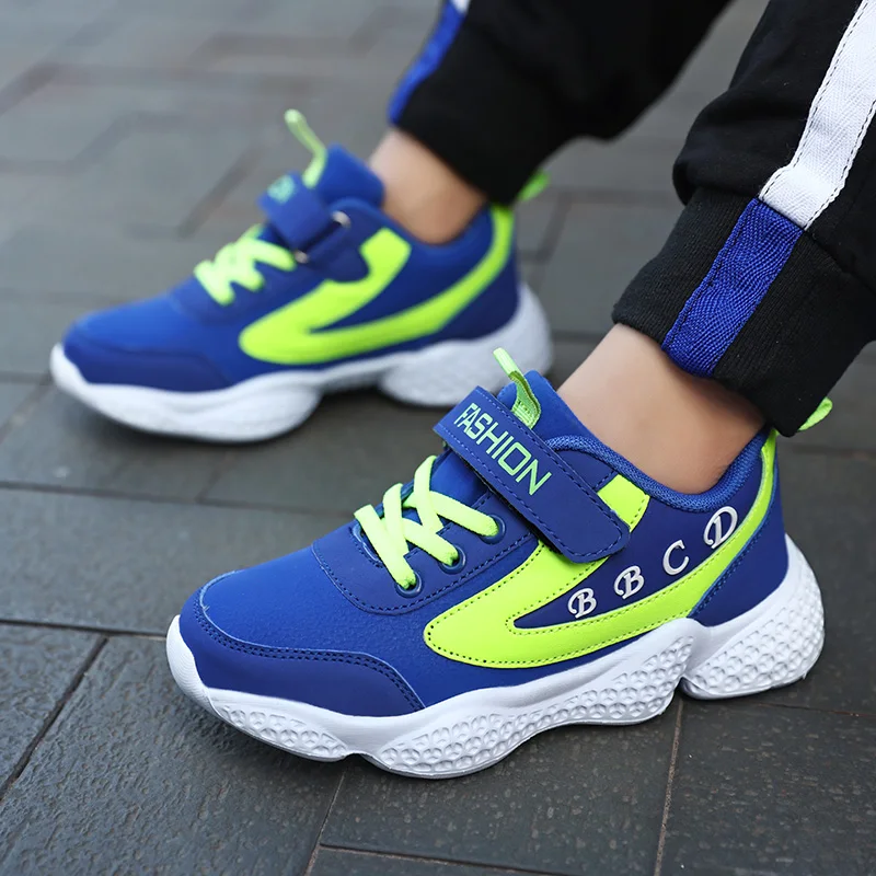 ULKNN boy sneakers new models Boys shoes children Small Medium Large leather waterproof boys running shoes