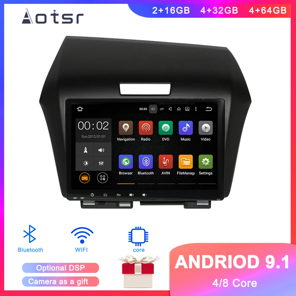 Flash Deal DSP Android 9.0 Car GPS Navigation No Car DVD Player For Honda Jade 2013-2017 Car Auto Stereo Radio Multimedia player Head Unit 6