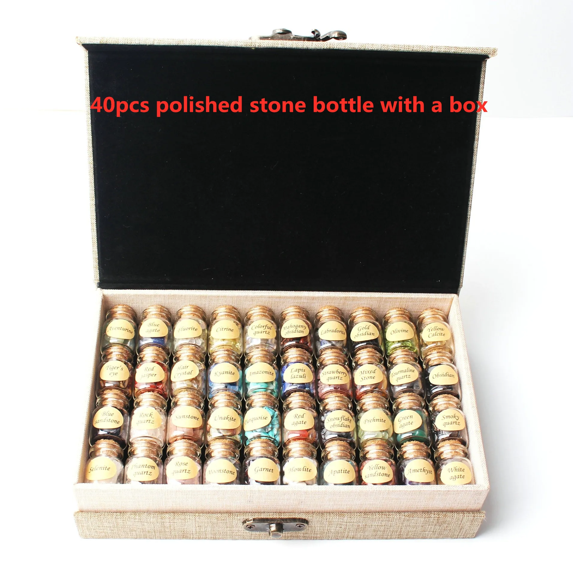 40 шт. натуральный кристалл бутылки желаний драгоценный камень кварцевый чип