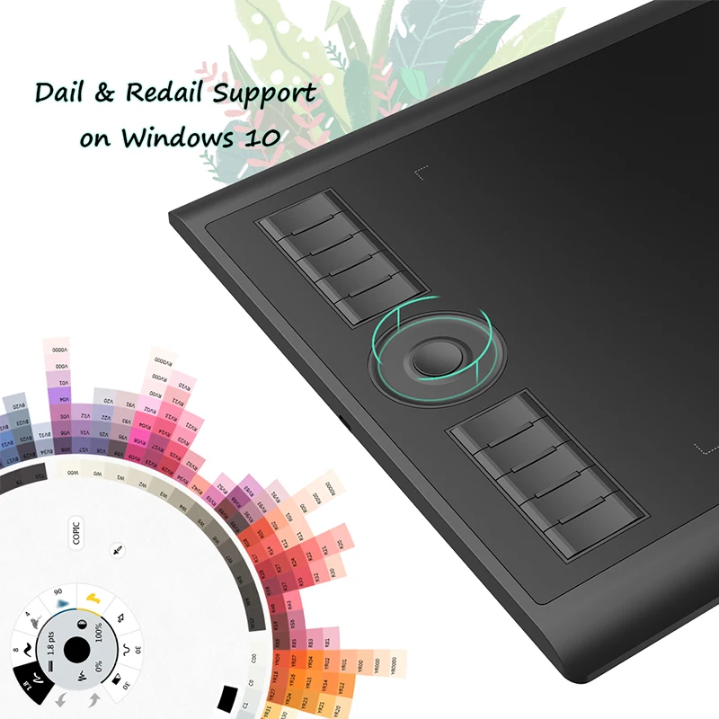 GAOMON M10K PRO 10 * 6.25'' Graphic Drawing Pen Tablet with 8192 Pressure Battery-Free Stylus Support OTG Function - Image 5