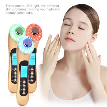

Professional Ultrasonic Ion LED Photon Therapy Beauty Device Facial Massager Cleaner Face Deep Cleaning Skin Care Rejuvenation37